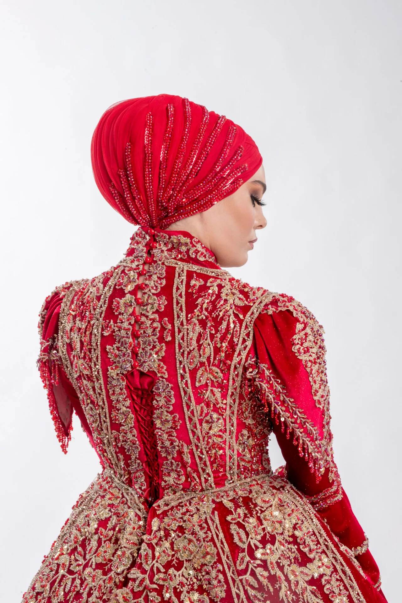 Osmanlı Hürrem Sultan Kırmızı Bindallı