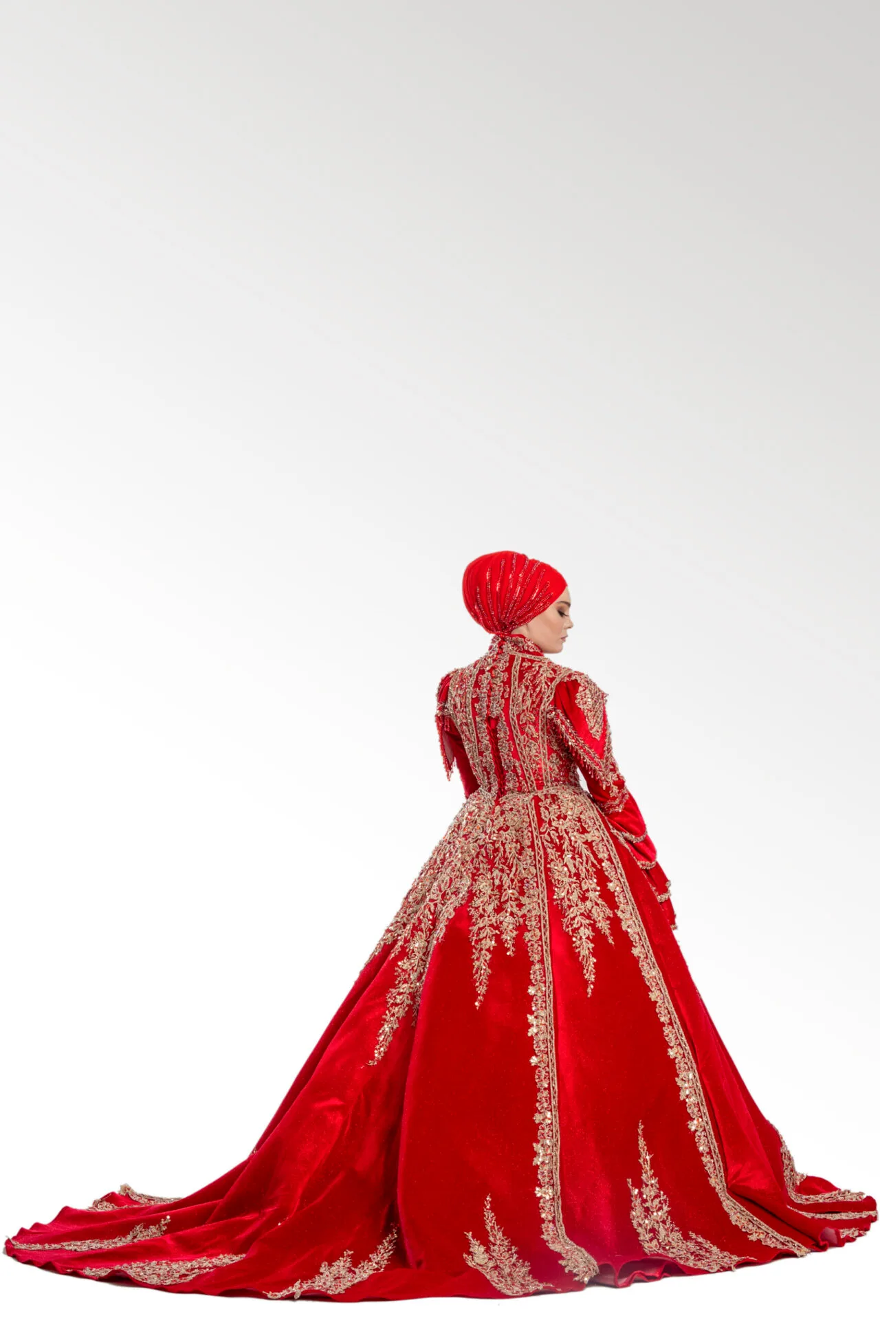 Osmanlı Hürrem Sultan Kırmızı Bindallı