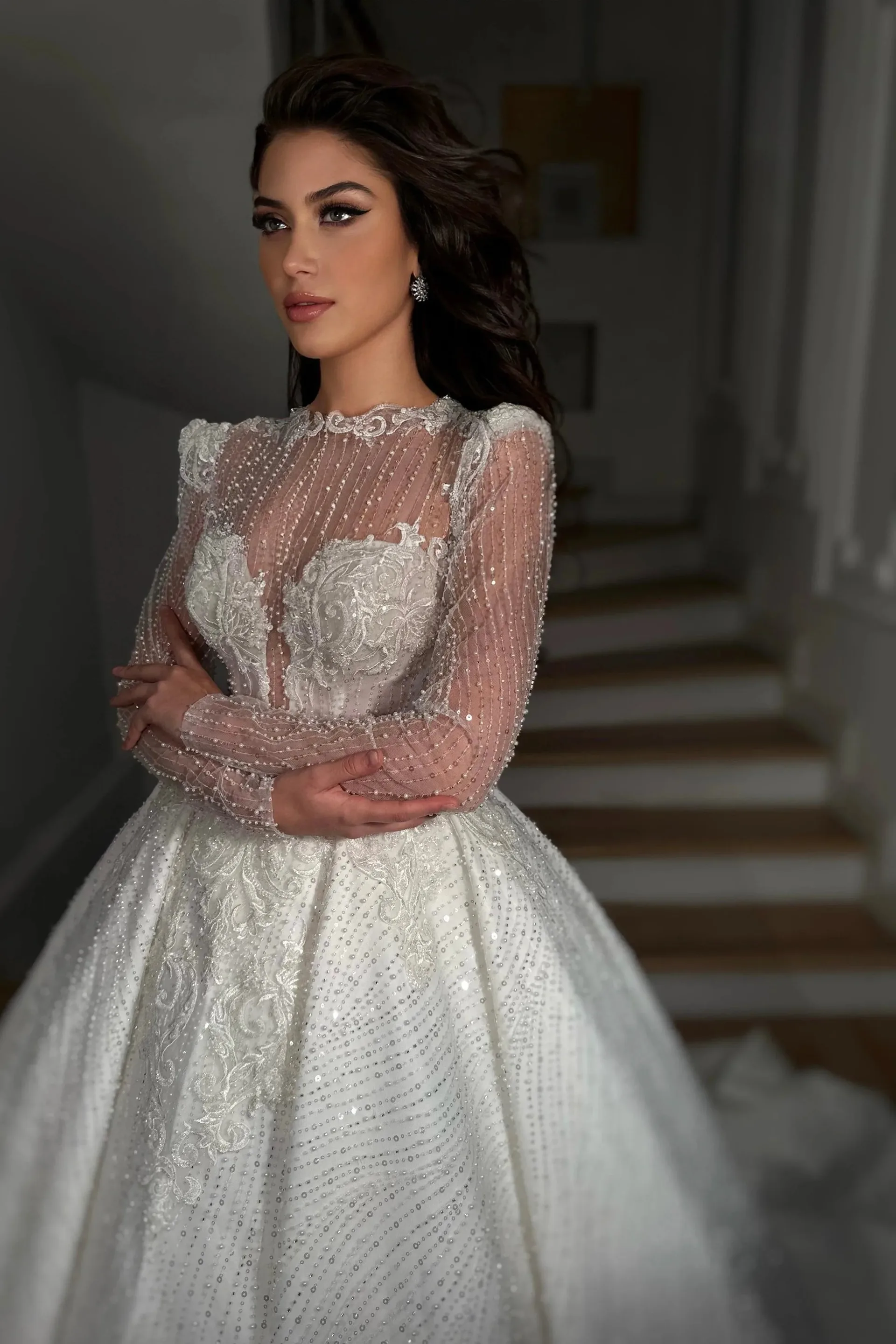 Devinia Dantel Dubai Prenses Model Gelinlik