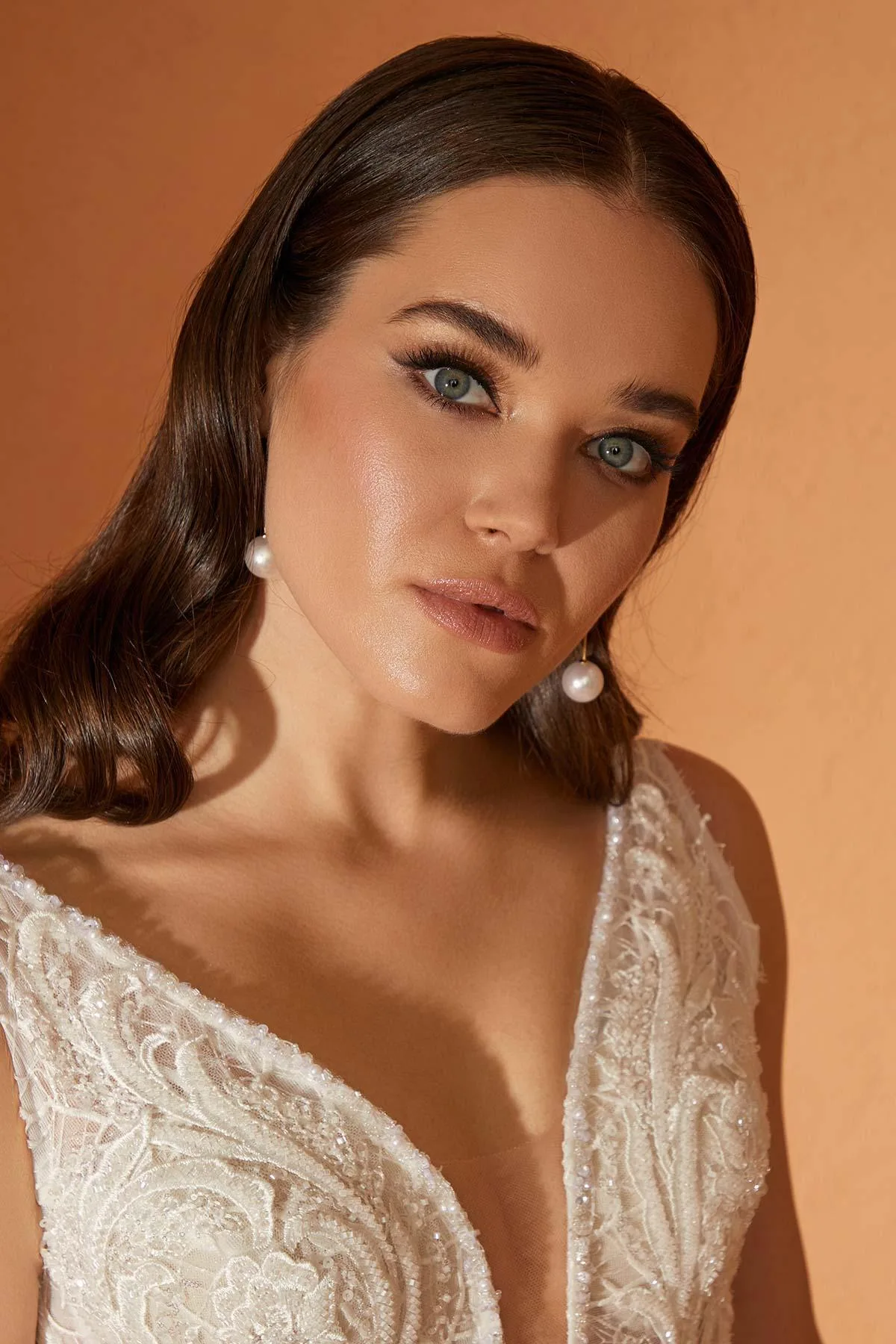 Sarah Işıltılı Dantel Prenses Model Gelinlik