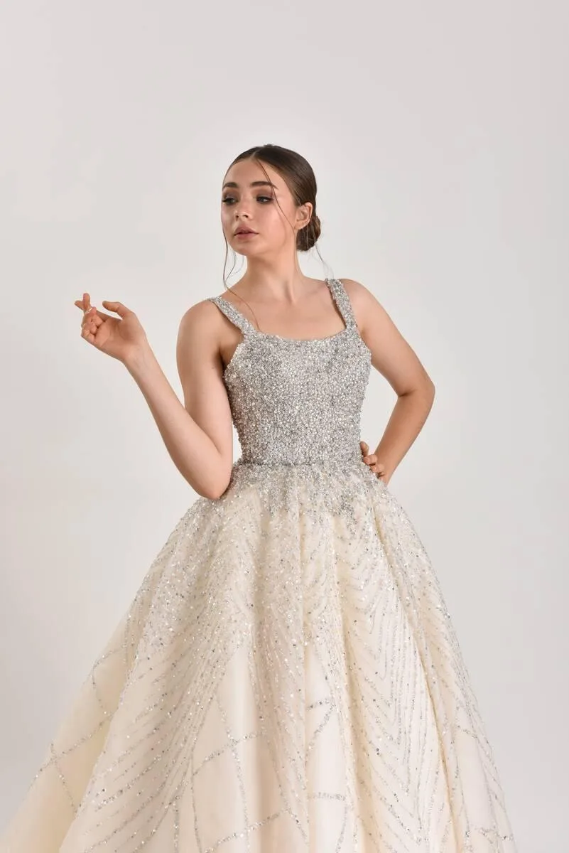 Princess Kasnak İşi Prenses Model Gelinlik