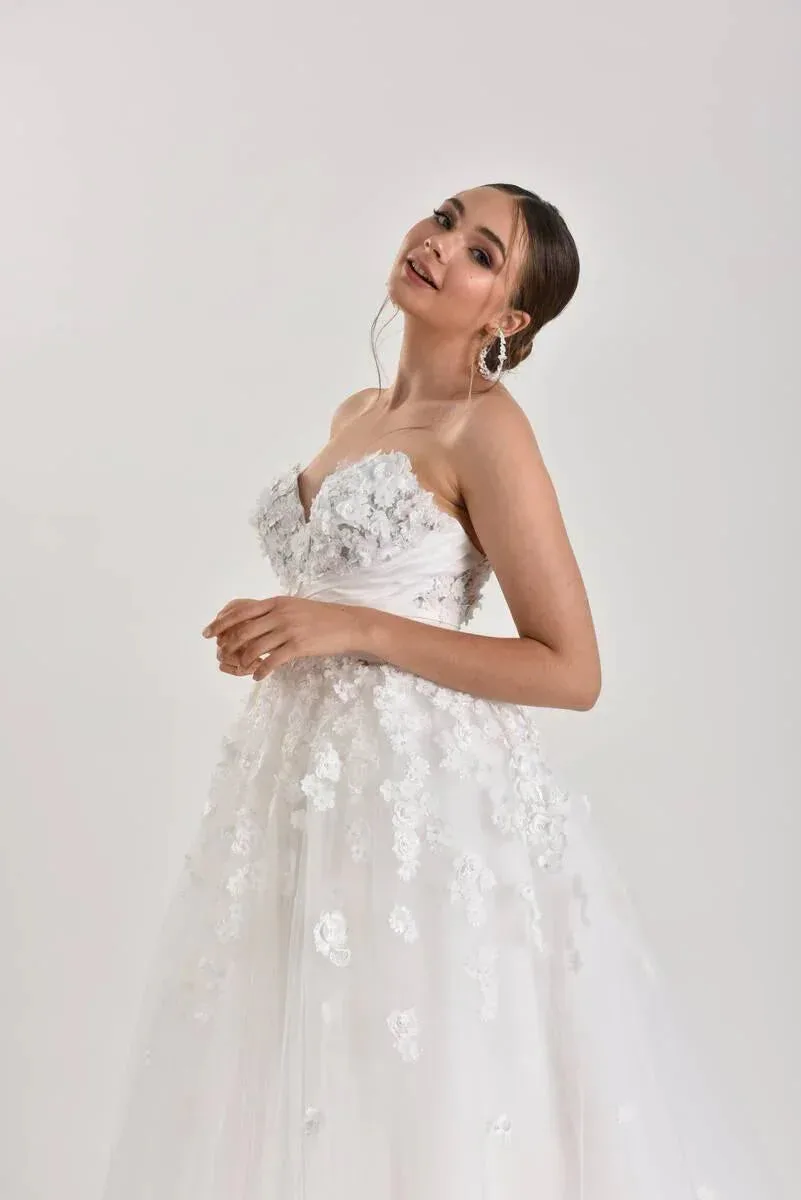 Euphoria Üç Boyutlu Prenses Model Gelinlik