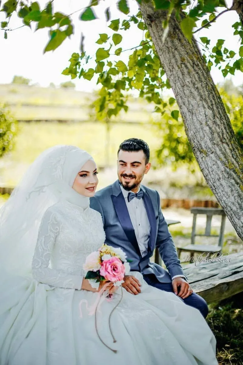 Haute Couture Özel Dikim Tesettür Gelinlik
