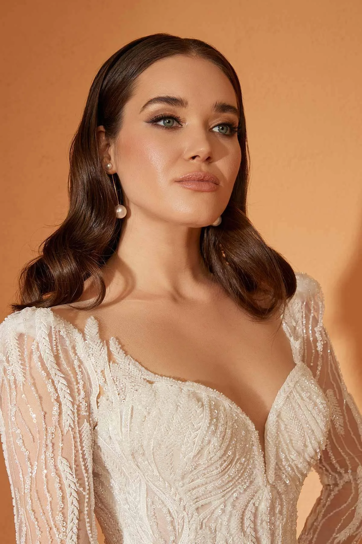 Julia Çubuk Dantel Prenses Model Gelinlik