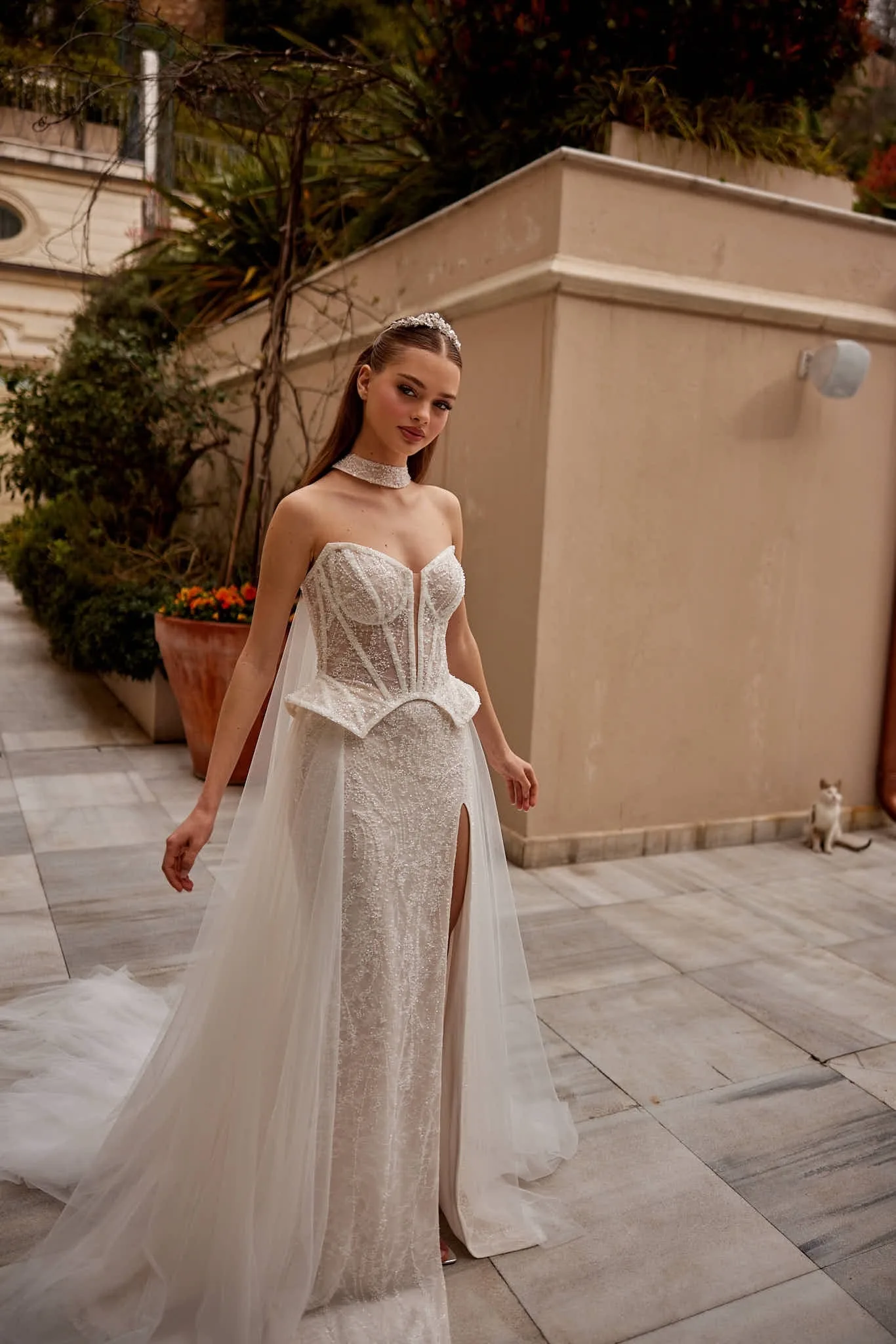 Alina Dantel ve Tül Gelinlik
