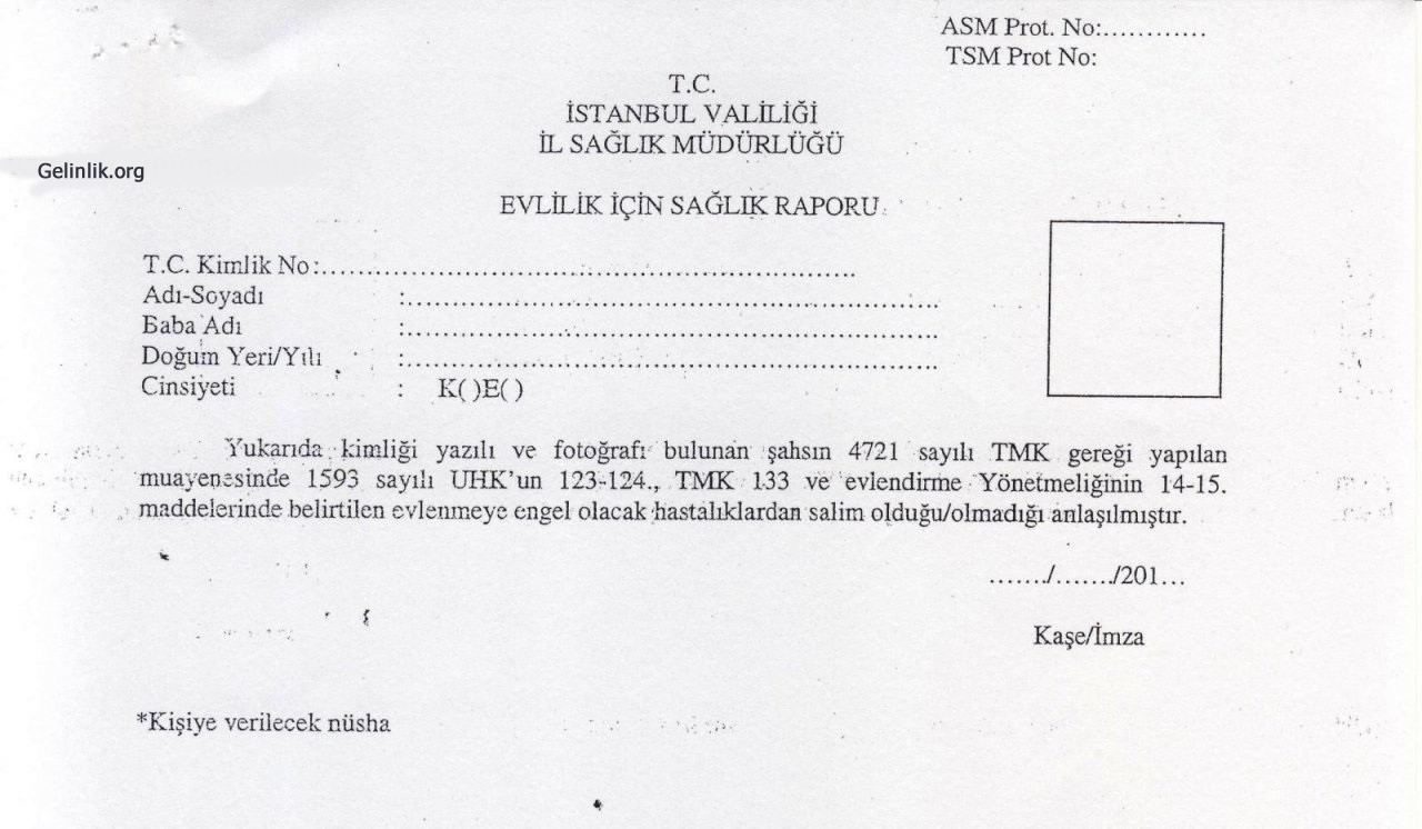 Nikahta İstenen Evraklar 2020 - Gelinlik.org